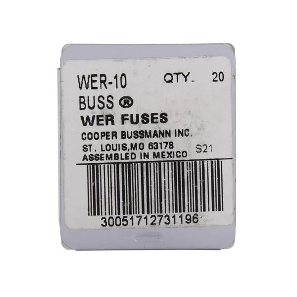 Bussmann / Eaton - WER-5 - Specialty Fuses