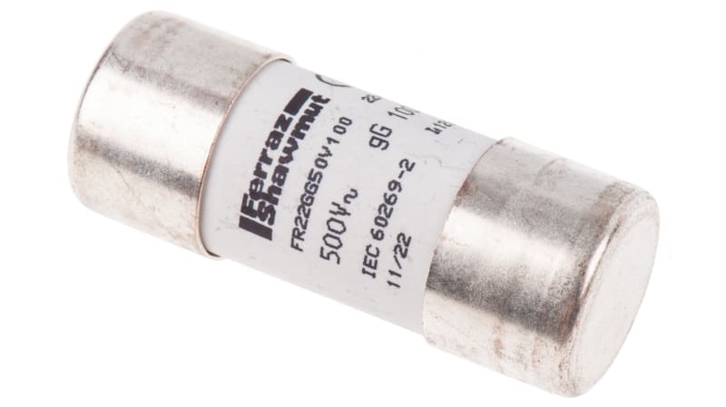 Mersen, 100A Ceramic Cartridge Fuse, 22.2 x 58mm