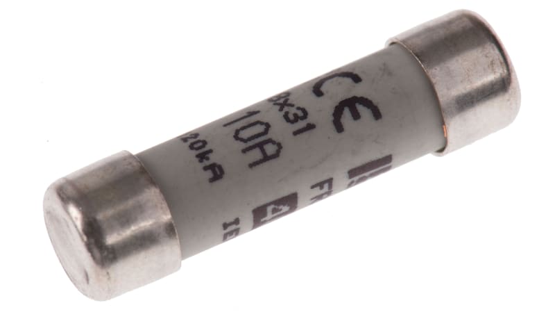 Mersen, 10A Ceramic Cartridge Fuse, 8 x 32mm