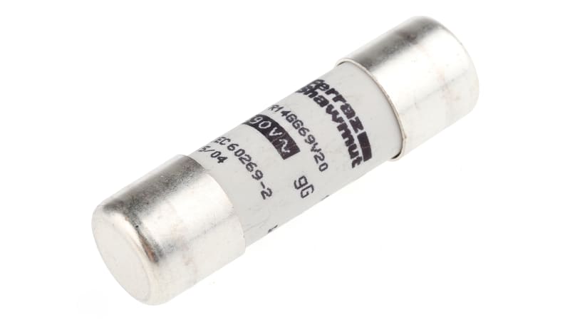 Mersen, 20A Ceramic Cartridge Fuse, 14 x 51mm