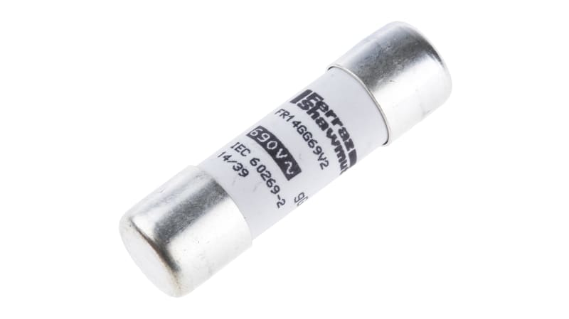 Mersen, 2A Ceramic Cartridge Fuse, 14 x 51mm