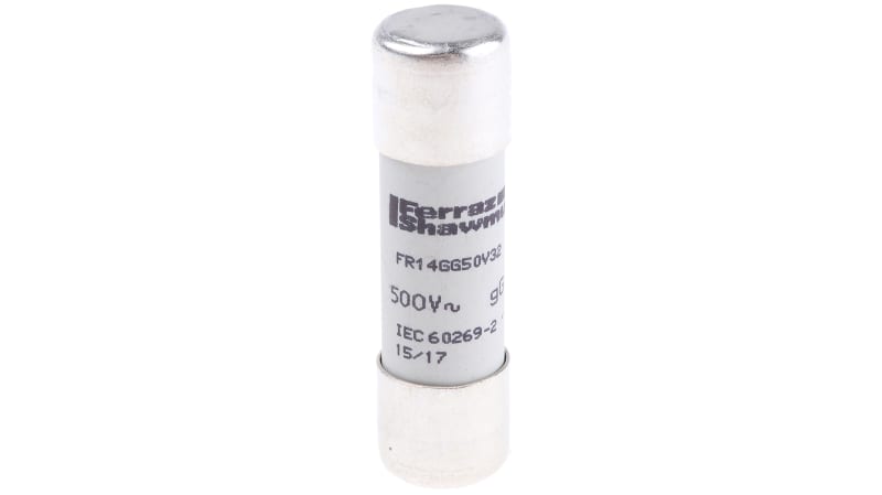 Mersen, 32A Ceramic Cartridge Fuse, 14 x 51mm