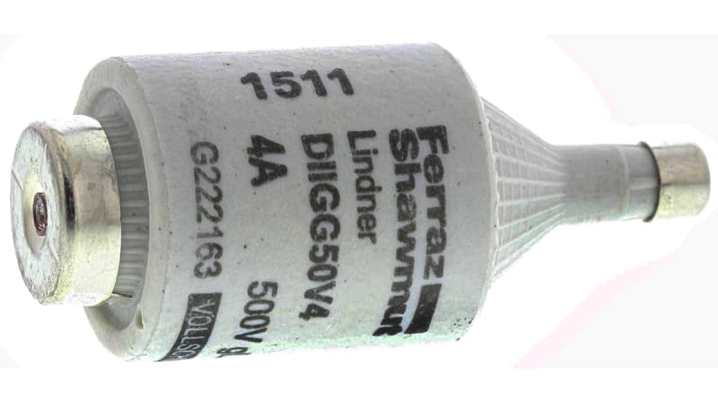 Mersen 4A DII Diazed Fuse, E27 Thread Size, gG, 500V