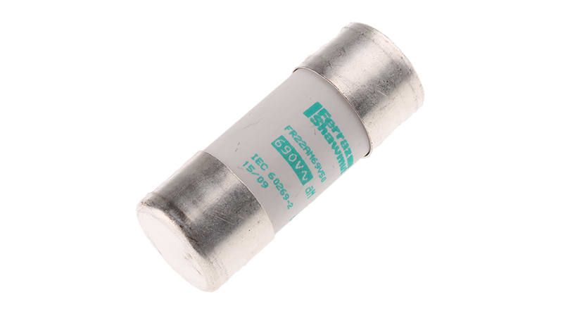 Mersen, 50A Ceramic Cartridge Fuse, 22.2 x 58mm