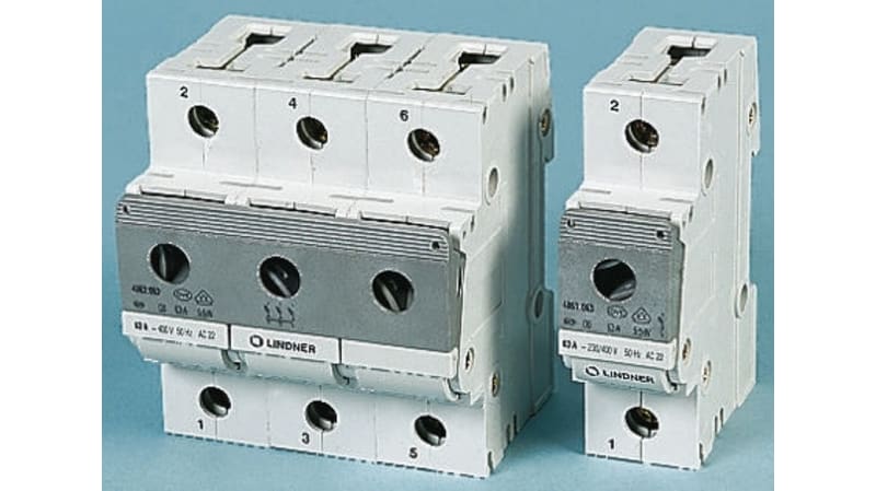 Mersen 63A 2 Pole D02 Bottle Fuse Switch Disconnector, 400V ac