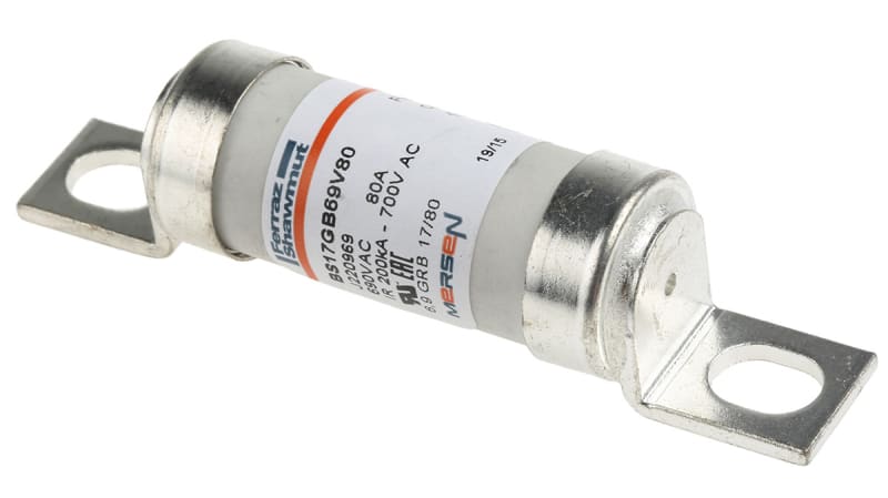 Mersen 80A British Standard Fuse, 690V, 61 → 65.5mm