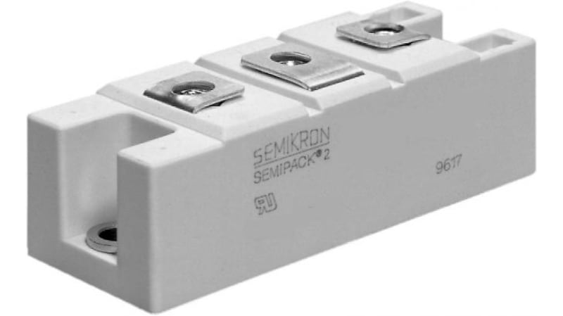 Semikron 1200V 310A, Dual Diode, 3-Pin A 23 SKKD 162/12