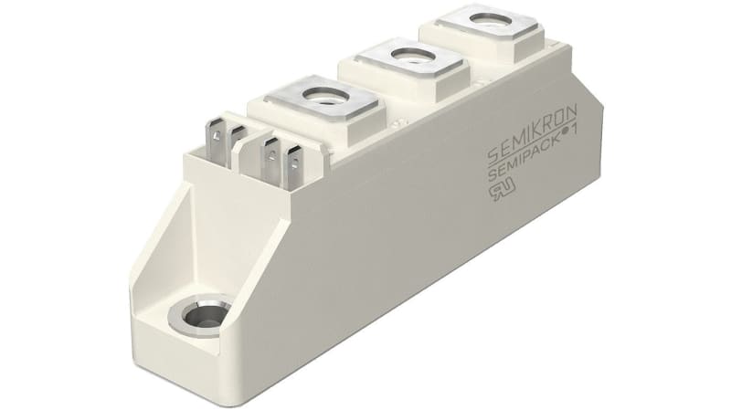 Semikron 1600V 101A, Dual Silicon Junction Diode, 3-Pin SEMIPACK1 SKKD 101/16