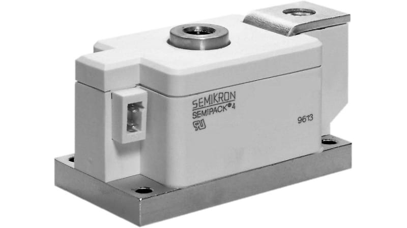 Semikron 1600V 600A, Dual Silicon Junction Diode, 7-Pin A 43a SKKE 600/16