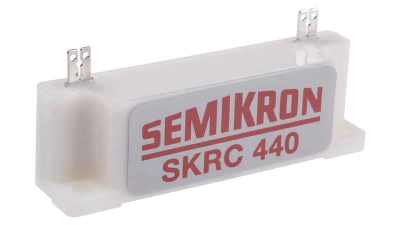 Semikron RC Capacitor 47nF 68 Ω, 9 Ω Tolerance ±10% 440V ac 1-way Tab SKR Series