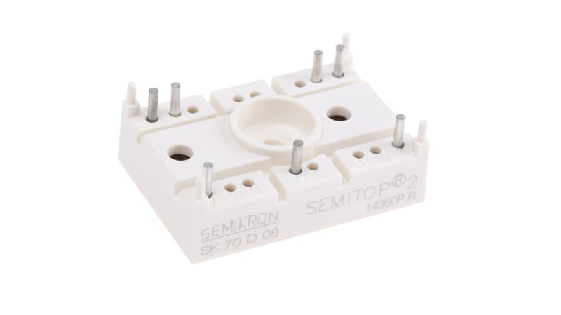 Semikron SK 70 D 08, 3-phase Bridge Rectifier Module, 70A 800V, 7-Pin SEMITOP2