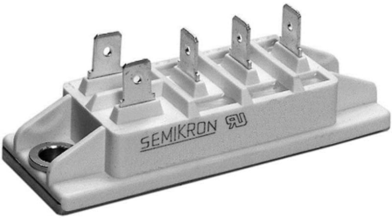 Semikron SKD 51/16, 3-phase Bridge Rectifier Module, 75A 1600V, 5-Pin G 51