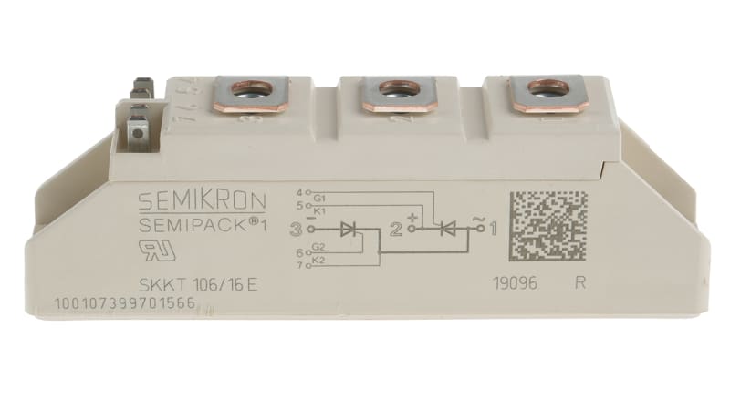 Semikron SKKT 106/16 E, Dual Thyristor Module 1600V, 106A 150mA