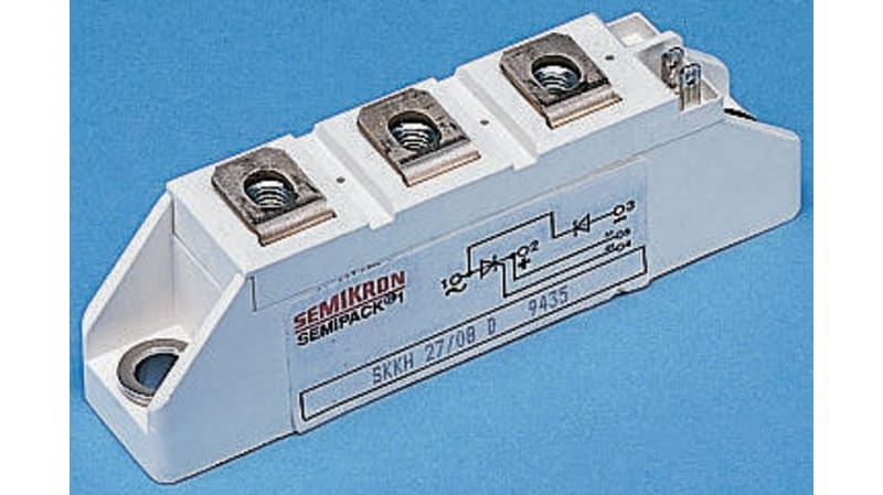 Semikron SKKT 27B16 E, Dual Thyristor Module 1600V, 25A 150mA