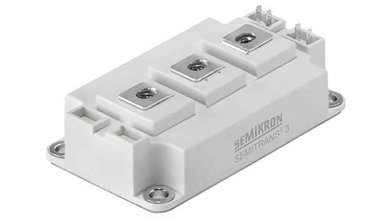 Semikron SKM400GB125D Dual IGBT Module, 400 A 1200 V, 7-Pin SEMITRANS3, Screw Mount